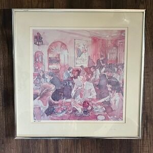 Herman Raymond Watercolor Paintings Tavern Broadmoor Hotel Framed Signed 60/1000